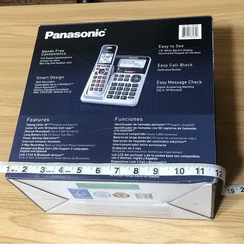 Panasonic 4 Cordless Phone KX-TG994 SK. Black Silver